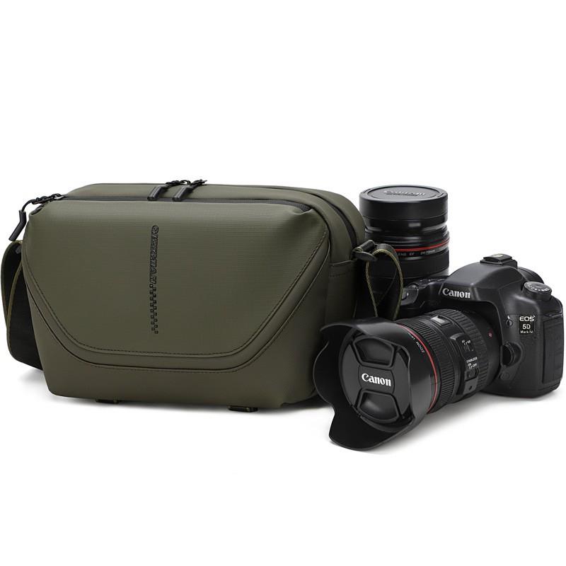 Mens Crossbody Camera Bag DSLR Mirrorless With 1 2 Lenses Waterproof Oxford Fabric Outdoor Travel Photography