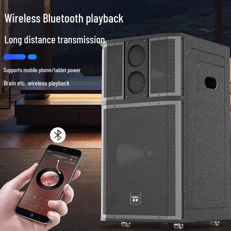 HuiDu 15-inch Professional Portable PA Speaker