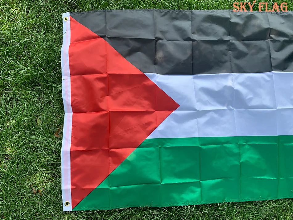 SKY FLAG Большой Флаг Палестины - 150 x 90 см Высококачественный Полиэстер Газа Палестинский Баннер