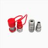NAIWO 1/4 BSP NPT Flush Face Steel Hydraulic Quick Disconnect Couper Set ISO16028