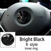 Car Steering Wheel Emblem Sticker Interior Accessories For Volkswagen GTI Polo Golf Passat Scirocco Beetle Tiguan Magotan