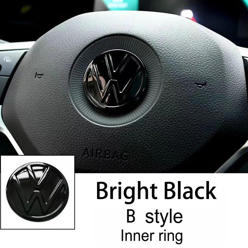 Car Steering Wheel Emblem Sticker Interior Accessories For Volkswagen GTI Polo Golf Passat Scirocco Beetle Tiguan Magotan