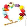 Plastic Ceramic Fruit Watermelon Chain Sweet Bracelet Bangle Stylish Sweet Design Stainless Steel Arrivals Jewelry Gift