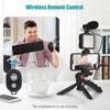 Smartphone Vlog Kit   LED Video Light + Cardioid Microphone + Extendable Phone Clip + Tripod with   Brightness for Live Strm Vlog Video Sh
