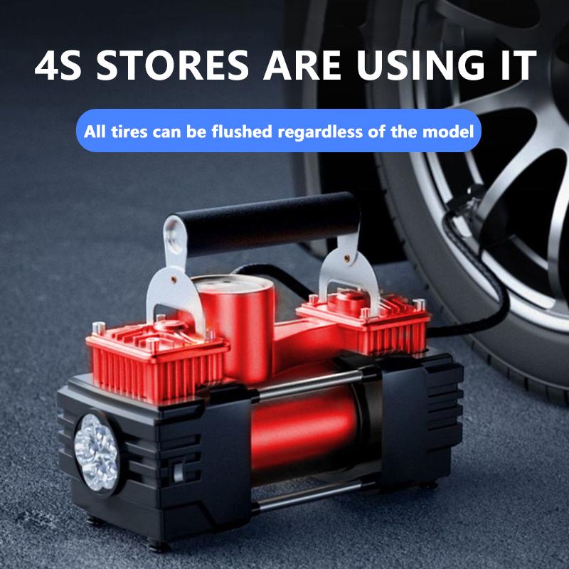 Прикуриватель Интеллектуальный цифровой дисплей Двигатель 540 Одноцилиндровый воздушный компрессор Портативный измеритель давления в шинах для тяжелых условий эксплуатации