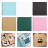 Hard Cover Scrapbook Album Diy Scrapbook Album Diy Spiral Scrapbook Photo Album with Twin-wire Binding for Wedding Travel Family