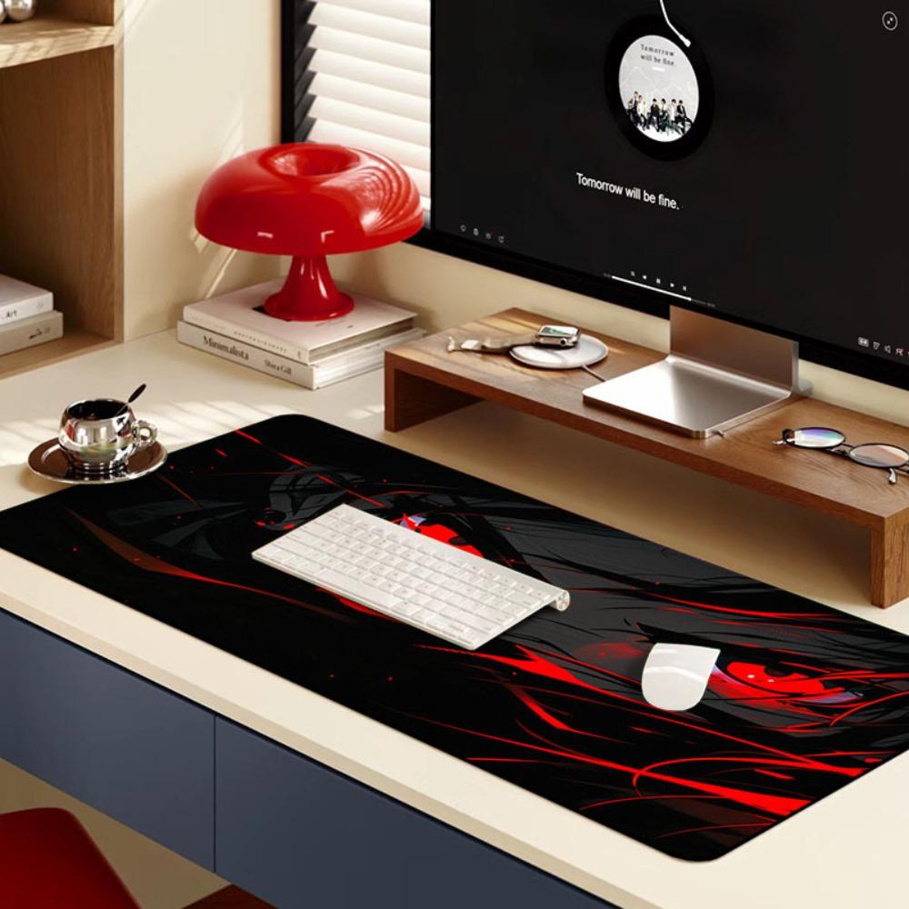 Extralarge Hot Anime Eyes Gaming Mouse Pad Antislip Table Smooth Surface Suitable Home Offices And Gamers One Piece Mouse Pad
