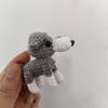 Dachshund Crochet Dog Standing Handwoven Animal Keychain Knitted Dog  Birthday Gift