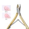 monja Щипцы для кутикулы для дизайна ногтей, толкатель, ножницы, золото, нержавеющая сталь, удаление омертвевшей кожи, чистка, маникюр, педикюр, инструменты для ухода