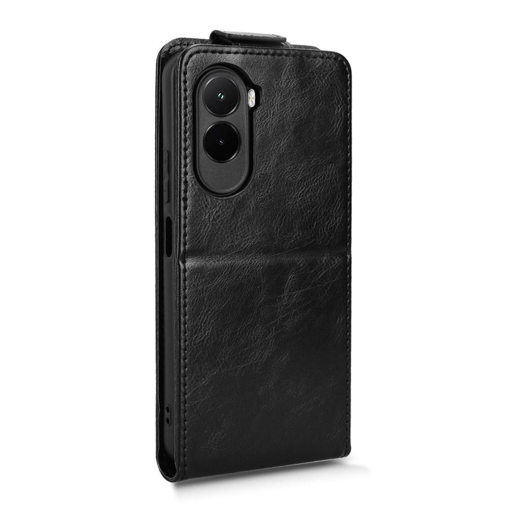 For Xiaomi Poco M7 4G (169mm)/Poco M7 Plus 5G Stand Case Magnetic Clasp Vertical Flip Leather Phone Cover with Card Holder