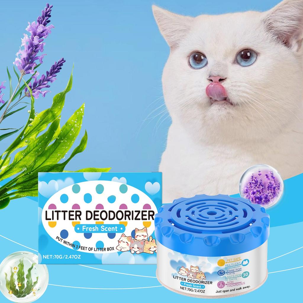 Cat Litter Deodorant Fresh Scent Canned Cat Litter Deodorant Gel Cat Litter Box Pet Freshener,70g