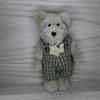 [USED] BOYDS BEARS Overalls Teddy Bear