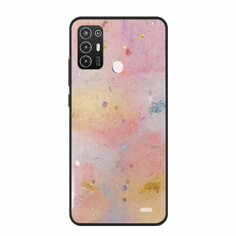 For ZTE Blade A52 / A52 Lite Case A72 4G 5G Marble Soft TPU Silicone Phone Cover for ZTE Blade A52Lite Bumper Shockproof Shell