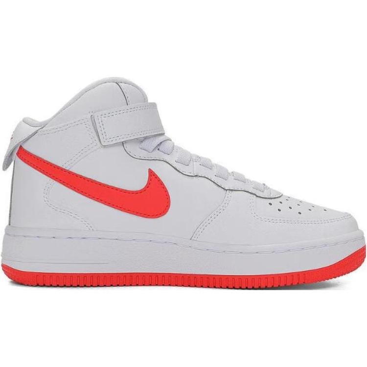 Nike Air Force 1 Mid Easy On Удобные Универсальные Нескользящие Прочные Мид-топ Детские Кроссовки Детские Кроссовки Белые FN1193106