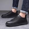Мужские повседневные кожаные кроссовки Plover с низким верхом - Модная обувь на мягкой подошве