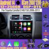 Android 14 Video Player Car Radio Carplay For Toyota Corolla 10 E140 E150 2006 - 2013 Navigation GPS  Android Auto No 2din