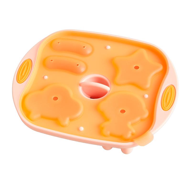 Силиконовая форма для детского питания и торта - Фигурки медведя и сосиски