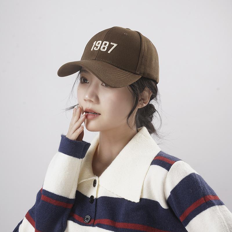 Fashion Hat Women's Summer Deep Top Hardtop Baseball Cap Korean Edition Tide Letter Embroidery Shade Cap