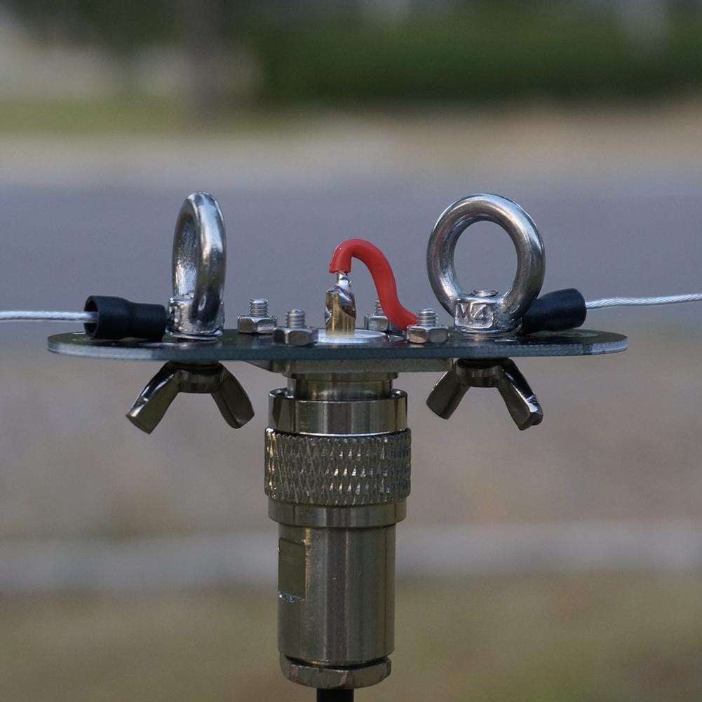 Shortwave Radio Transmitting Antenna GP Positive V Inverted V Dipole Antenna Board Long Line End Feed Detachable for Set Antenna