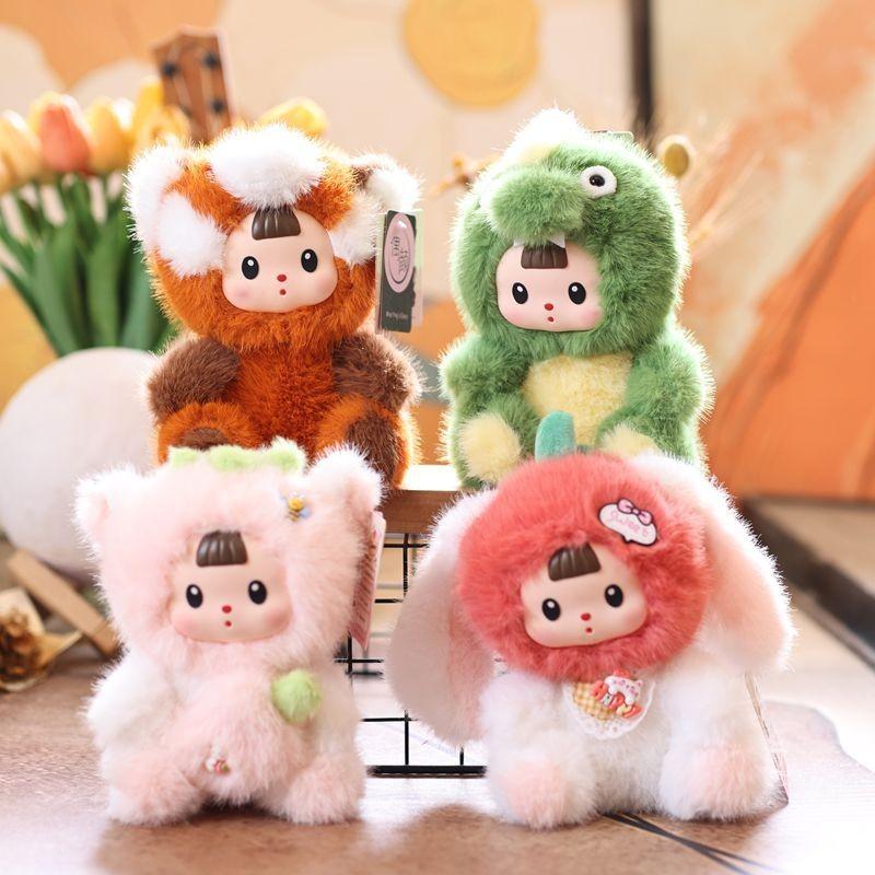 Baby Three Pvc Orchard Doll Plush Tomato Rabbit Raccoon Dinosaur Exterior Design