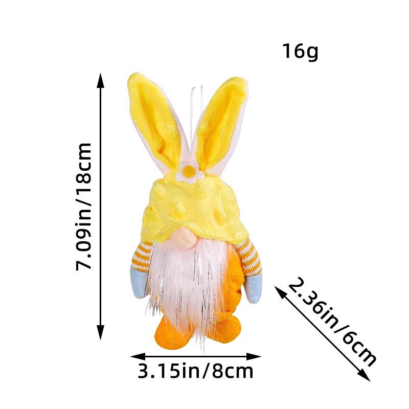 Пасхальный Гном Заяц Цветной Плюшевый Заяц Подвесной Праздничные Товары для Вечеринки Плюшевый Кролик Гоблин Декор Для Гостиной Полки Дома