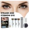 Brow Lash Tint Set, Sweat-Proof Color-Fast Non-Smudge 2-in-1 Eyebrow Eyelash Tinting Set