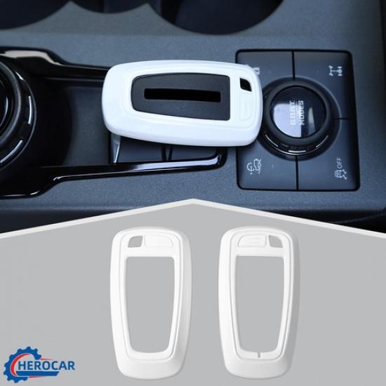 White Key Fob Cover Case Shell Protector For Ford F150 2018+ /Bronco +