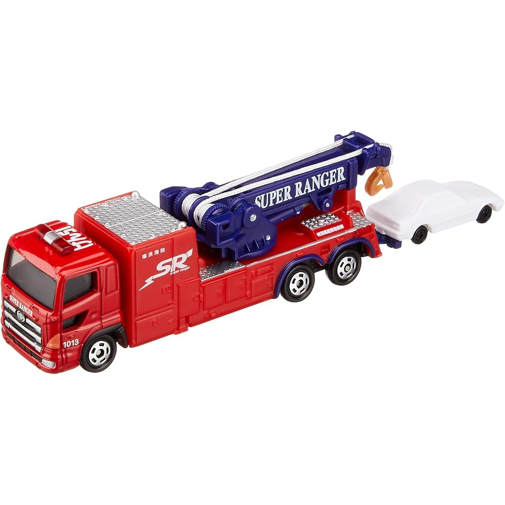 Takara Tomy Tomica Long Type No.132 Yokohama Fire Department Rescue Vehicle Toy Miniature Car for Ages 3 and Up