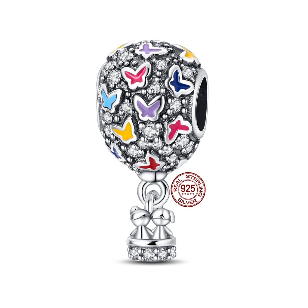 Copper Air Balloon Series Rocket Colorful Romantic Charm Beaded Beads Suitable For 3Mm Original Bracelet