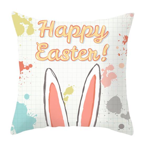Наволочка с буквами, потайная молния, декоративная Пасхальный кролик, яйца, диван, спальня, автомобильная подушка, чехлы, товары для дома