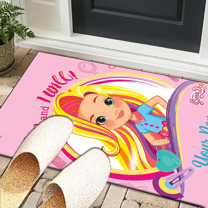 Custom NameHair Princess Sunny Carpet, Indoor Rug, Chair Rug, Living Rooms, Doormat Made From Polyester Home Decor Birthday Christmas Gifts