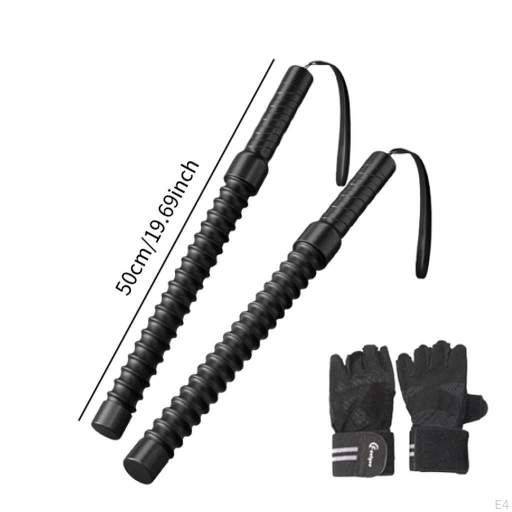 2 шт. Ropeless Battle Ropes Тренировочные фитнес-палки для мужчин и женщин Силовые тренировки