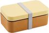Рисовая тарелка Showa Lunch Rice Wood Long Square Clean, сделано в Японии, коробка 4979538, не прилипает, зерно, смола, бэнто, желтый, покрытие, можно использовать в микроволновой печи/мыть в посудомоечной машине, 600 мл,
