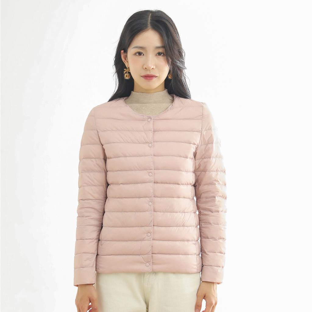 Light Down Jacket Women's Liner V-neck Crew Neck Autumn and Winter New Coat