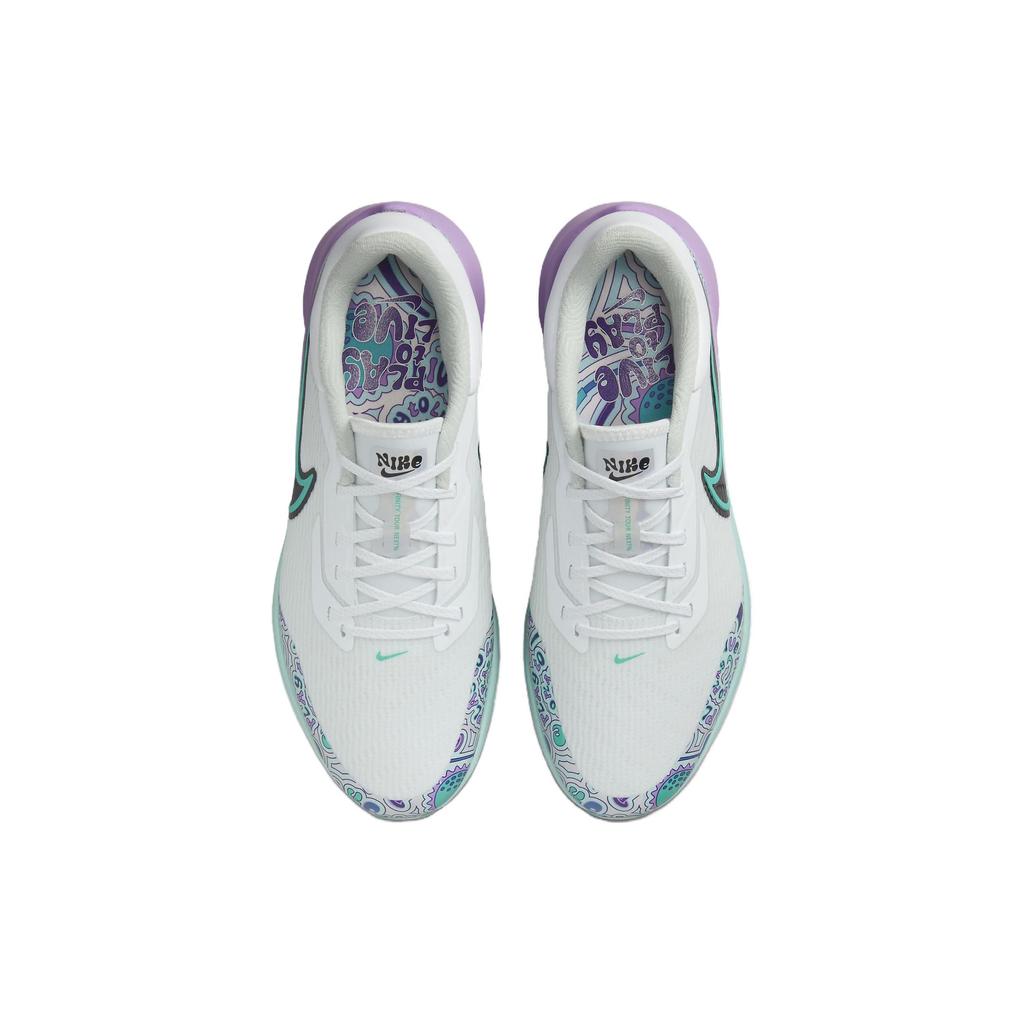 Nike Air Zoom Infinity Tour NEXT% NRG Wide Live To Play, Play To Live унисекс кроссовки белые прозрачно-нефритовые нефритовые-ледяные FD5424-100
