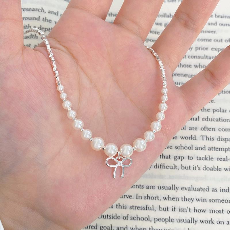 Легкая роскошная жемчужная цепочка на шею, фрагментированное детское ожерелье, разработанное женским меньшинством, высококачественная цепочка для воротника