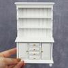 Miniature Sturdy Wood Bookcase 1 12 Scale Dollhouses Furniture Three Layers Cabinet Accessory for Pretend Play Toy