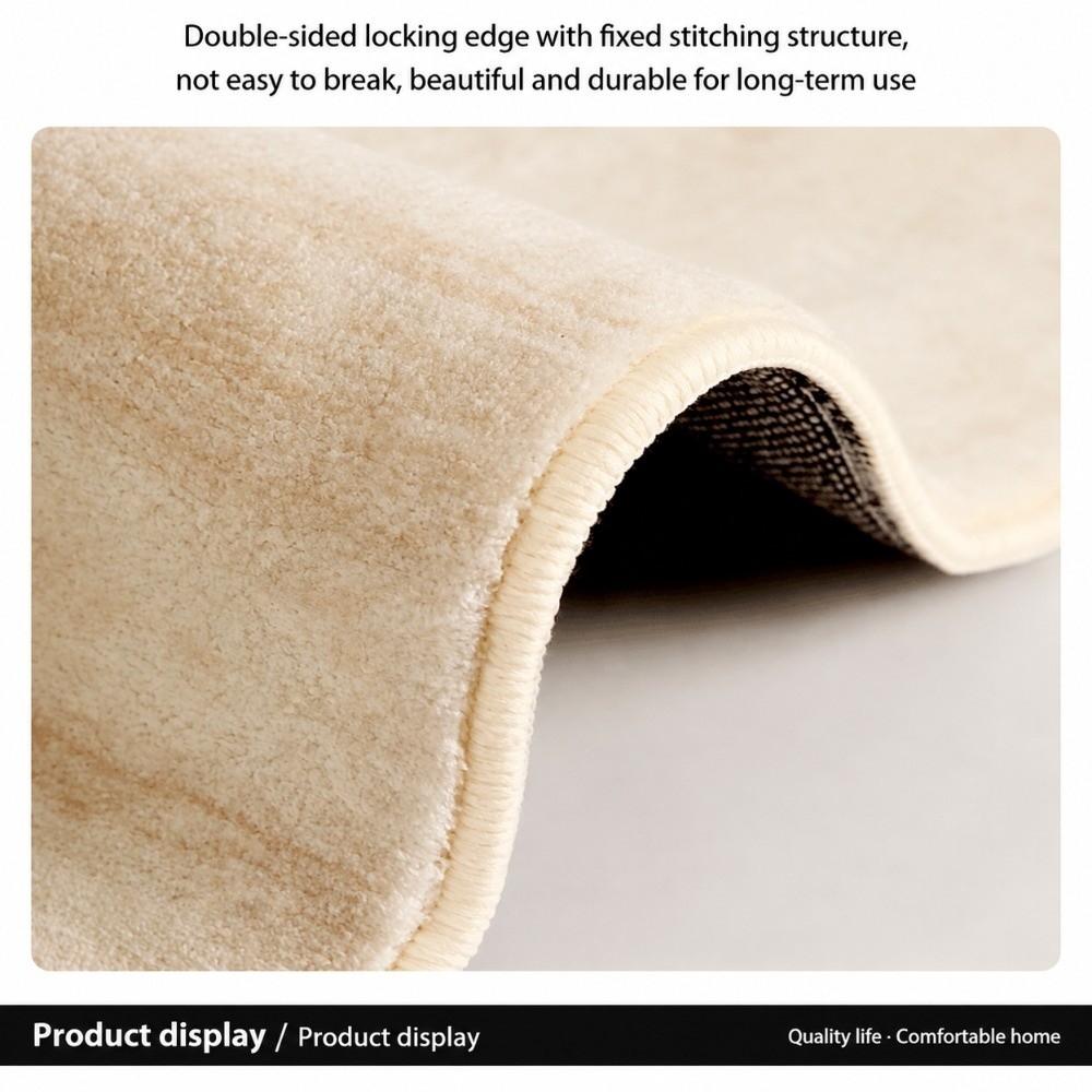Splash Proof Decorative Floor Mat U-Shaped Curved Toilet Rug U-Shaped Bathroom Rug  Bathroom Floor