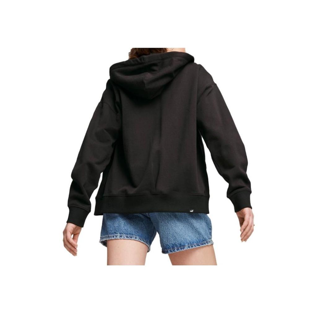 Puma Спортивная повседневная куртка с капюшоном на молнии с логотипом, женские куртки, цвет черный 679597-01