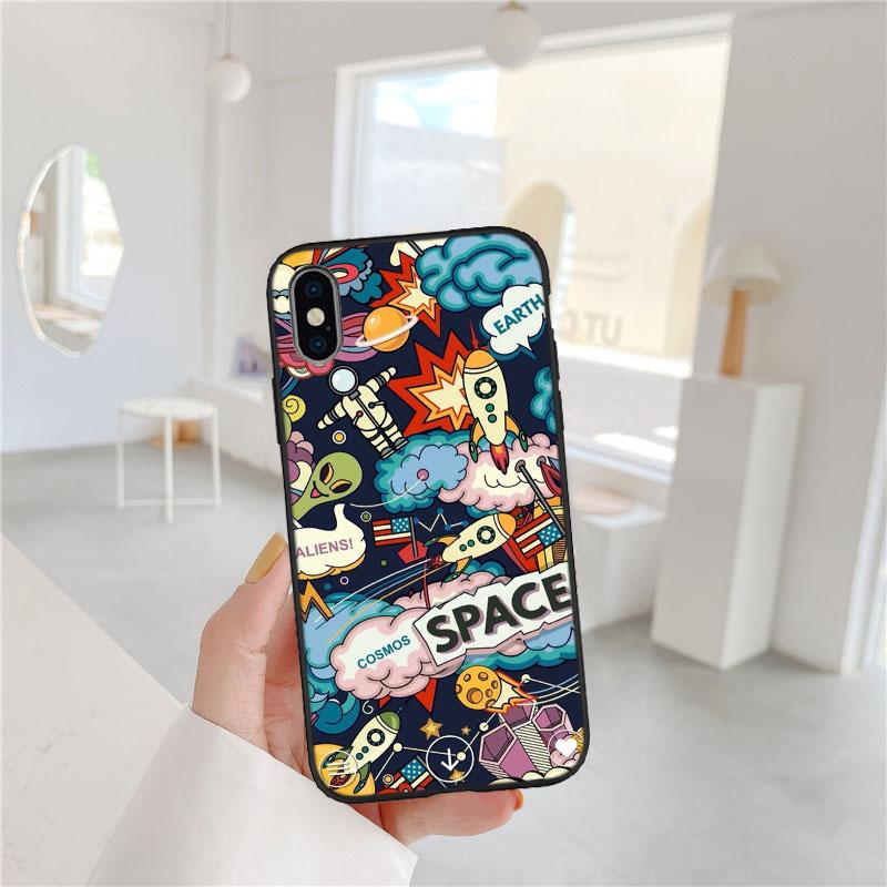 MY25 Space Astronaut Alien UFO Soft Shell Phone Case for Xiaomi Xiaomi Poco M4 M5 M6 M7 X3 X6 X7 F8 Ultra Pro GT NFC