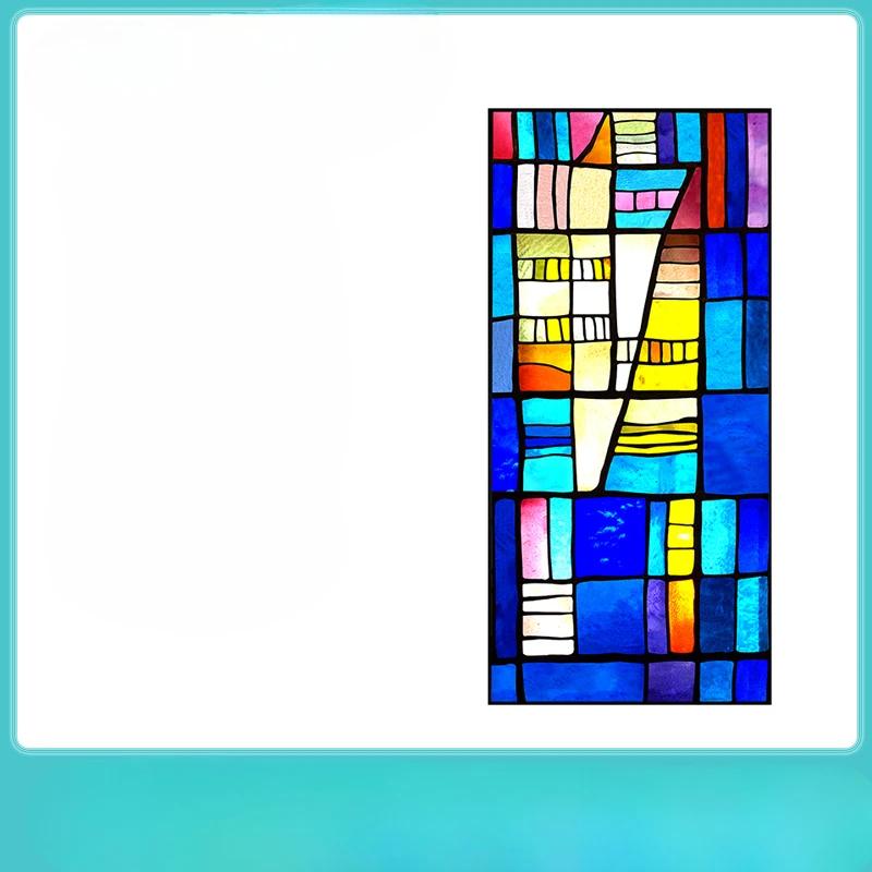 17-цветная пленка для окон в европейском стиле, наклейки на витражное стекло, прозрачная непрозрачная бумага для ванной комнаты, защищающая от подглядывания