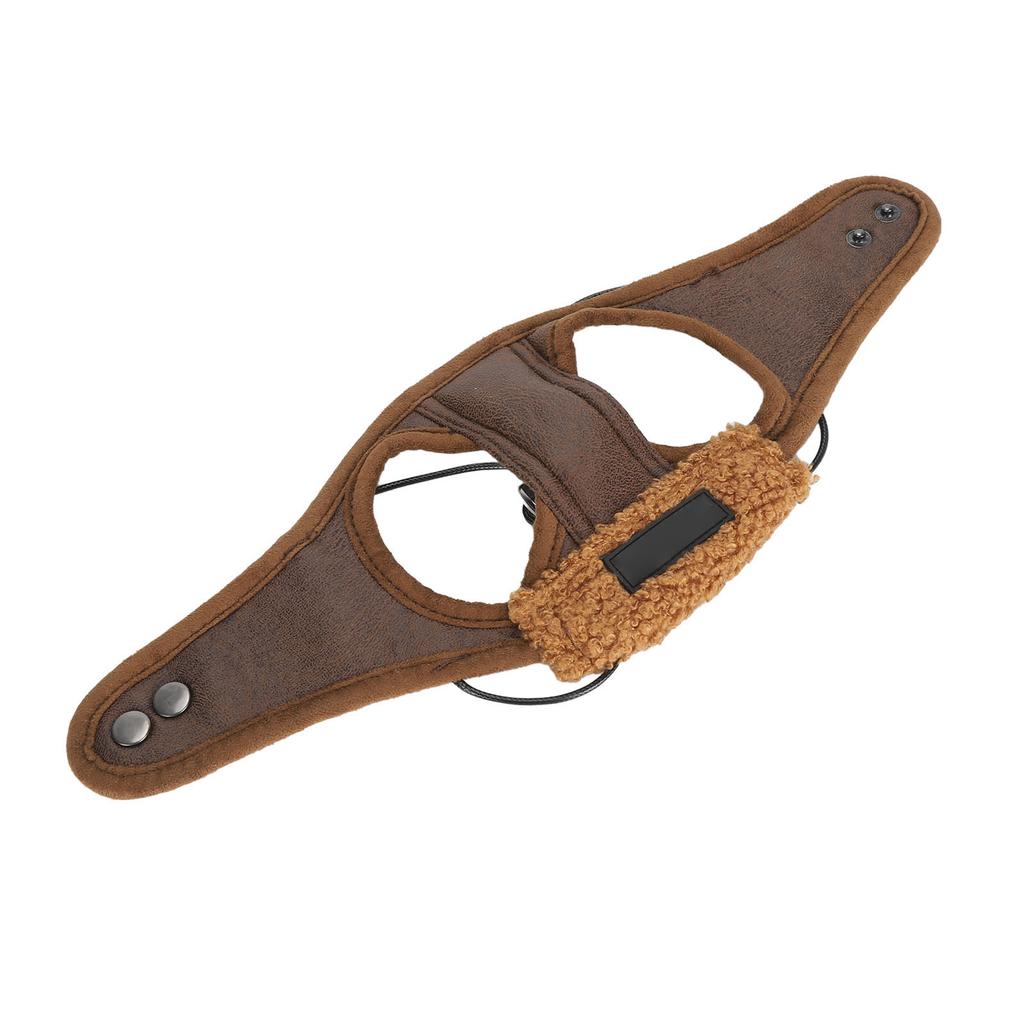 Собачья авиационная шапка Мягкая Теплая Регулируемая Веревка Ретро Модная Зимняя Шапка для Питомца с Ушами для Холодной Погоды Повседневная Вечеринка