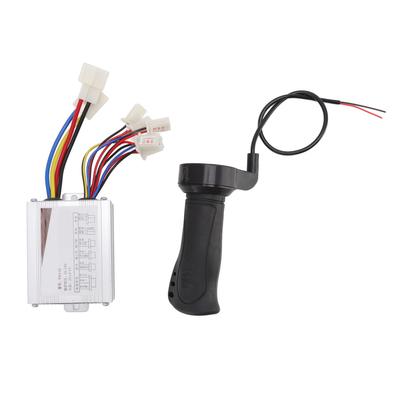 24V 500W Моторный щеточный контроллер с ручкой газа, низкий уровень шума для ветрогенераторов, самокатов