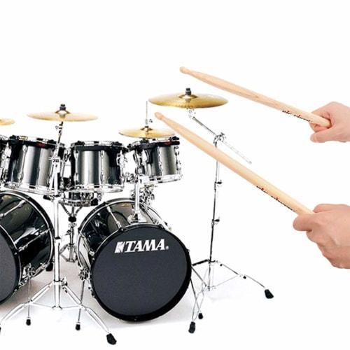 Two 7a Hickory Teardrop Drumsticks, Perfect for Practice, Perfect for Beginners, Kids, Students, and Adults, Perfect as a Birthday Gift