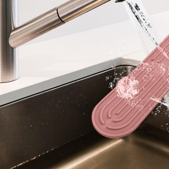 Сливной коврик Гибкий силиконовый сливной коврик для раковины Противоскользящий силиконовый защитный коврик для столешницы для домашней кухни