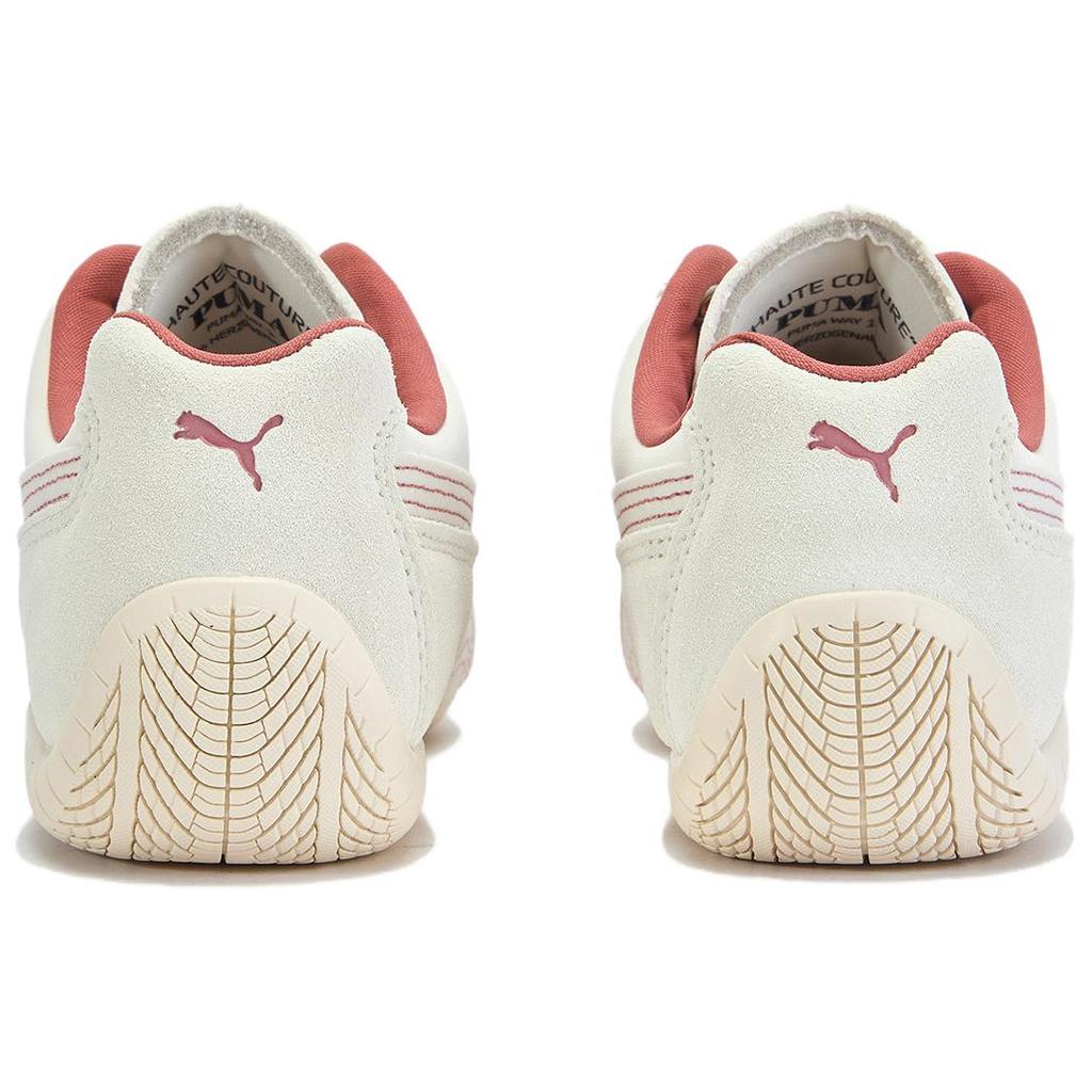 PUMA Women's Speedcat Paris Low-Top Lifestyle Sneaker Warm White Alpine Snow 403810-01
