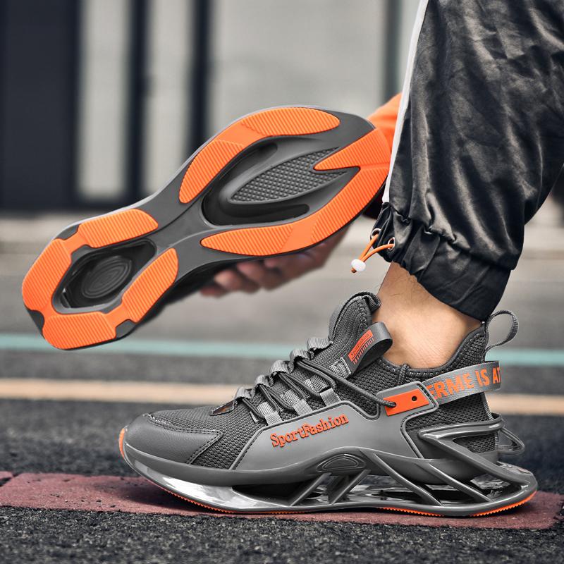 Дышащие кроссовки. Легкая мужская спортивная обувь. Кроссовки большого размера 46. Повседневная обувь для бега.