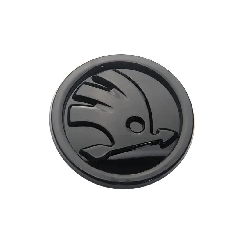 Car Sticker Skoda 2026 Hot 2pcs 80mm/90mm 3D Car Emblem Badge Hood Front Rear Trunk Logo For Skoda Fabia 1 2 Octavia a7 RS Super