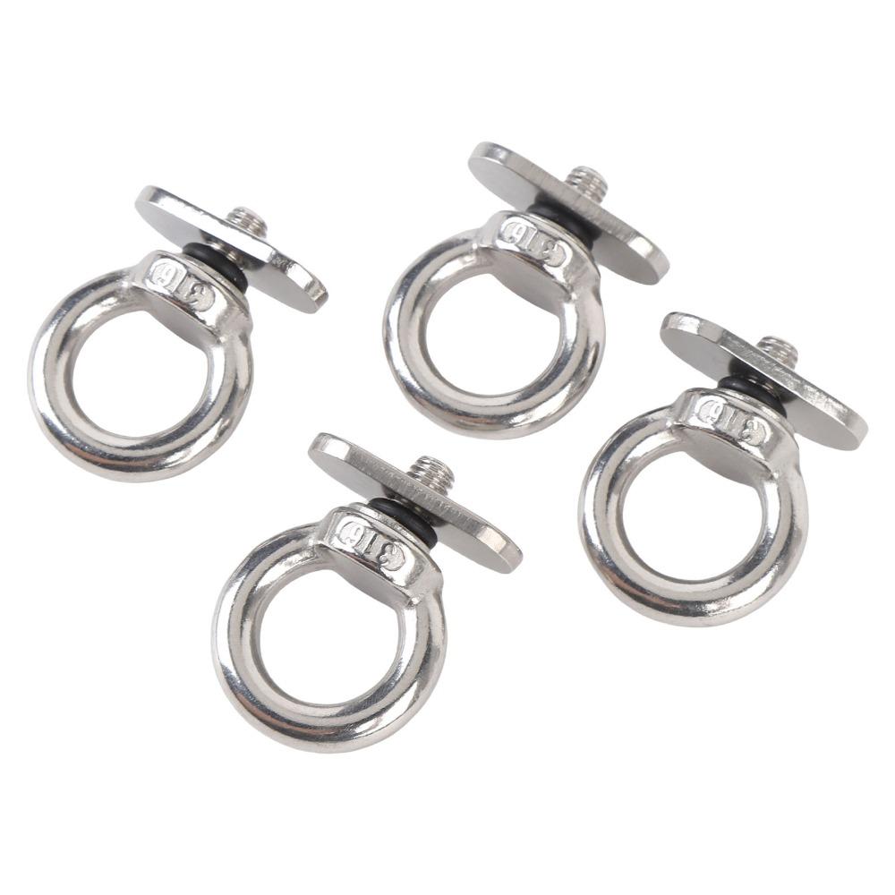 M6 Thread Size Track Mount Eyelets 316 Stainless Steel Rail Mount Eye Bolt For Kayak