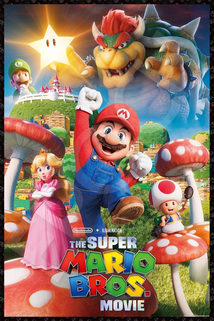 1000-piece Jigsaw Puzzle Super Mario Bros. Mushroom Kingdom (50 X 75 Cm)